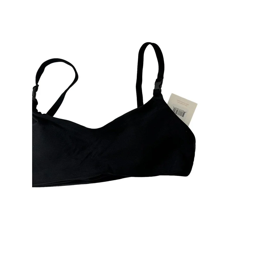 NWT Andie Womens‎ The Riviera Swimsuit Top Size Small Adjustable Straps Black